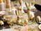 Easter Decorations for Home – 5 Pieces Resin Gold Bunny & Egg Figurines Set, Easter Decor for Tabletop Display & Home Decorations, Vintage Easter Rabbit Statue (Gold)